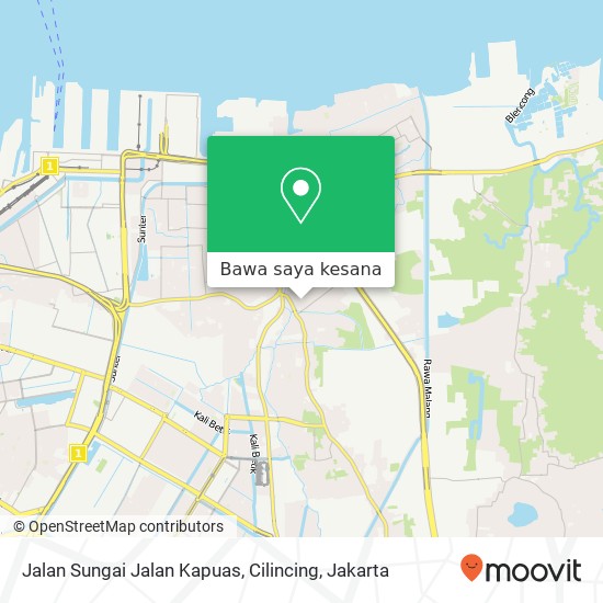 Peta Jalan Sungai Jalan Kapuas, Cilincing