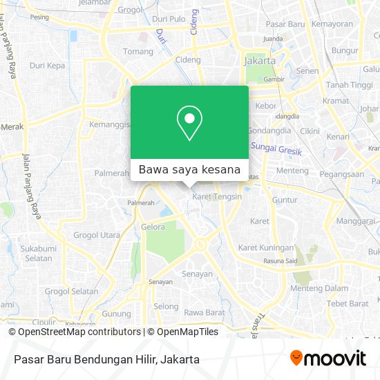 Peta Pasar Baru Bendungan Hilir