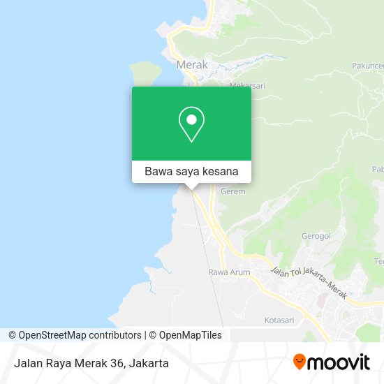 Peta Jalan Raya Merak 36, Grogol