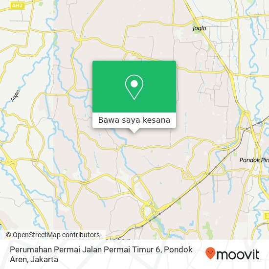 Peta Perumahan Permai Jalan Permai Timur 6, Pondok Aren