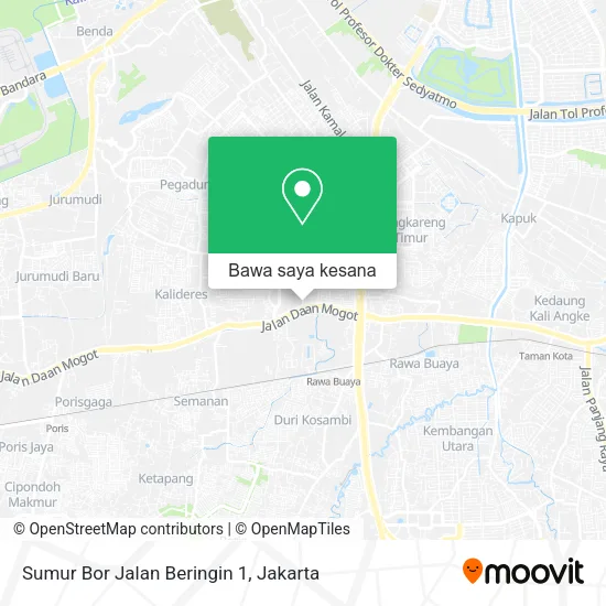 Peta Sumur Bor Jalan Beringin 1