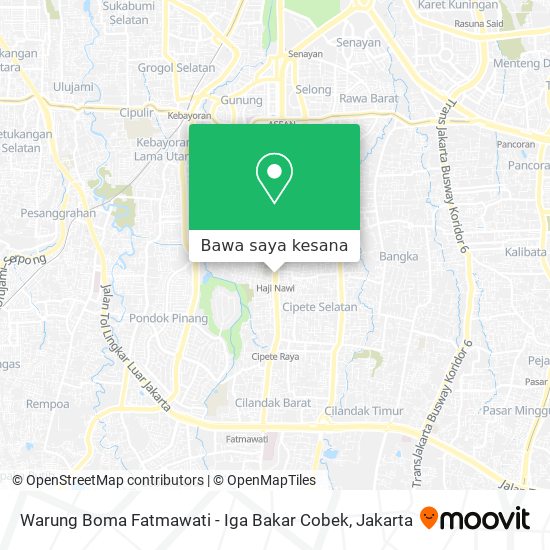 Peta Warung Boma Fatmawati - Iga Bakar Cobek