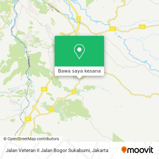 Peta Jalan Veteran II Jalan Bogor Sukabumi