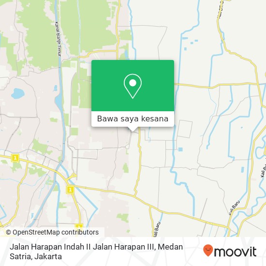 Peta Jalan Harapan Indah II Jalan Harapan III, Medan Satria