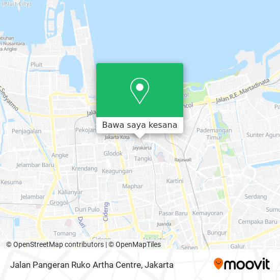 Peta Jalan Pangeran Ruko Artha Centre