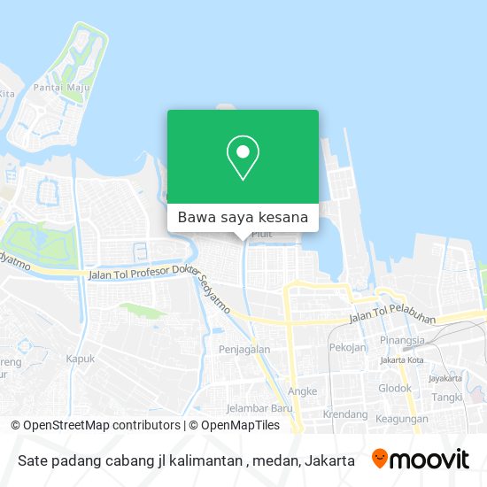 Peta Sate padang cabang jl kalimantan , medan