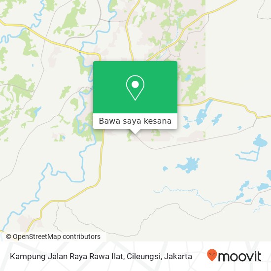 Peta Kampung Jalan Raya Rawa Ilat, Cileungsi