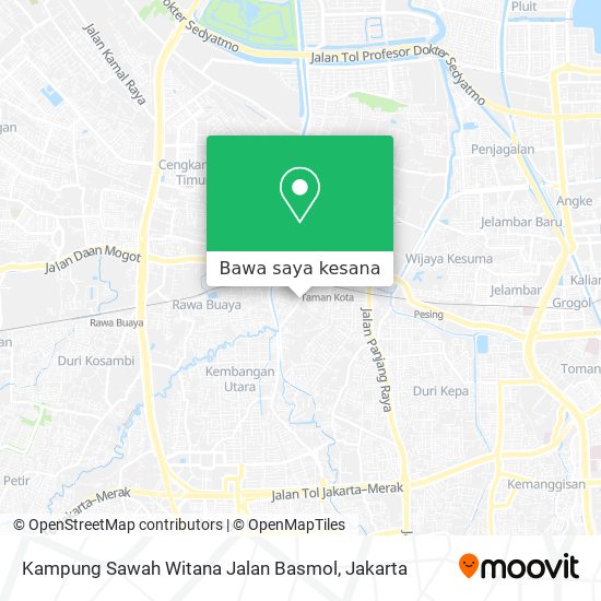 Peta Kampung Sawah Witana Jalan Basmol
