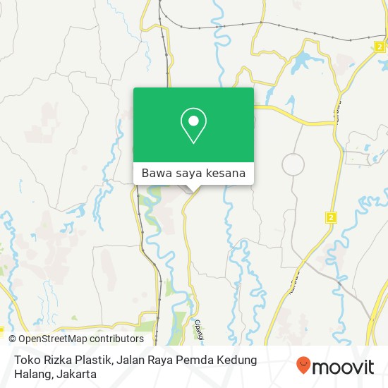 Peta Toko Rizka Plastik, Jalan Raya Pemda Kedung Halang