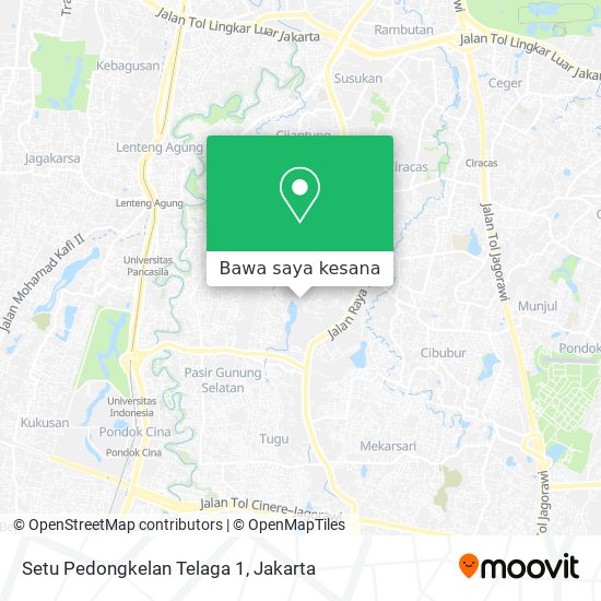 Peta Setu Pedongkelan Telaga 1