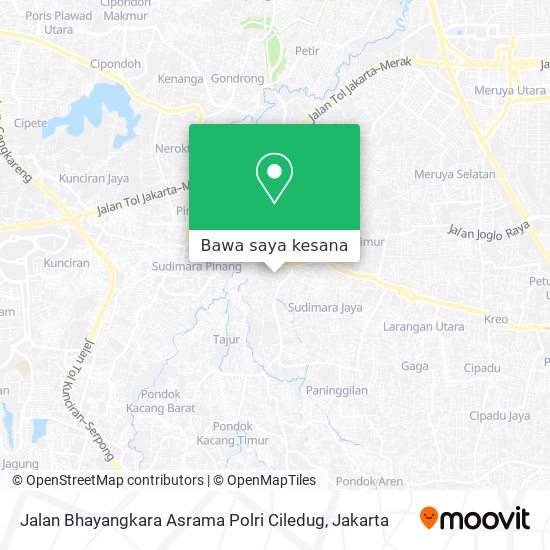 Peta Jalan Bhayangkara Asrama Polri Ciledug