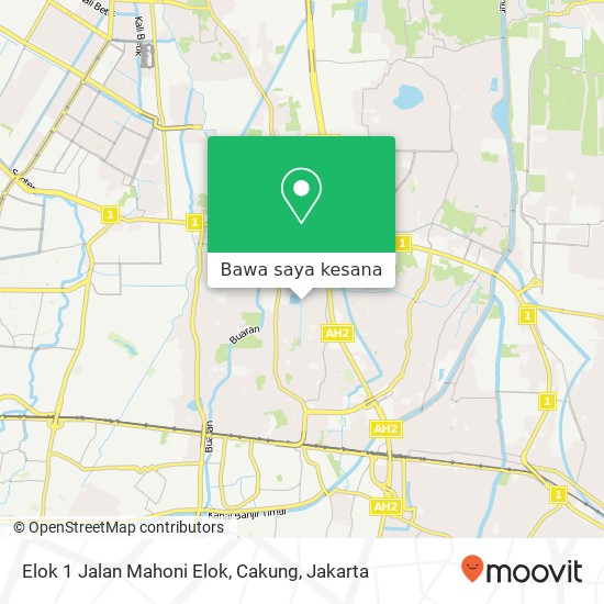 Peta Elok 1 Jalan Mahoni Elok, Cakung