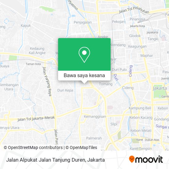 Peta Jalan Alpukat Jalan Tanjung Duren