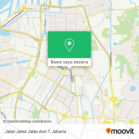 Peta Jalan Janur Jalan Asri 7