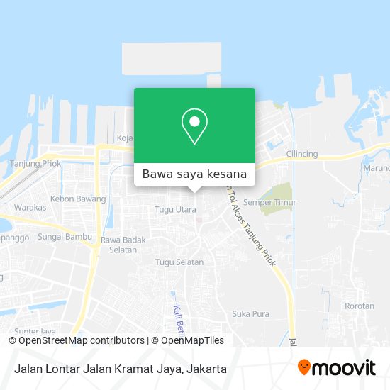 Peta Jalan Lontar Jalan Kramat Jaya