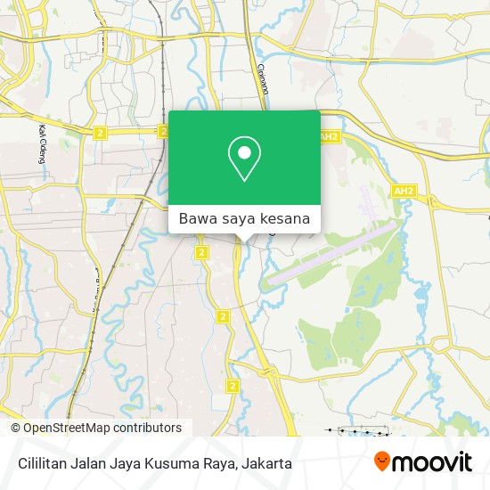 Peta Cililitan Jalan Jaya Kusuma Raya