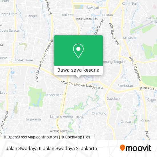 Peta Jalan Swadaya II Jalan Swadaya 2