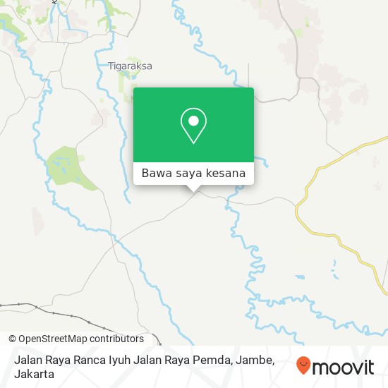 Peta Jalan Raya Ranca Iyuh Jalan Raya Pemda, Jambe