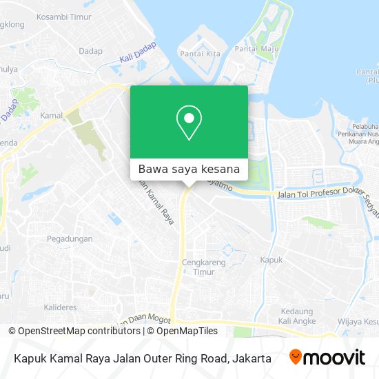 Peta Kapuk Kamal Raya Jalan Outer Ring Road