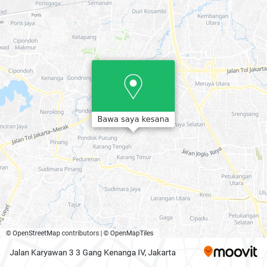 Peta Jalan Karyawan 3 3 Gang Kenanga IV