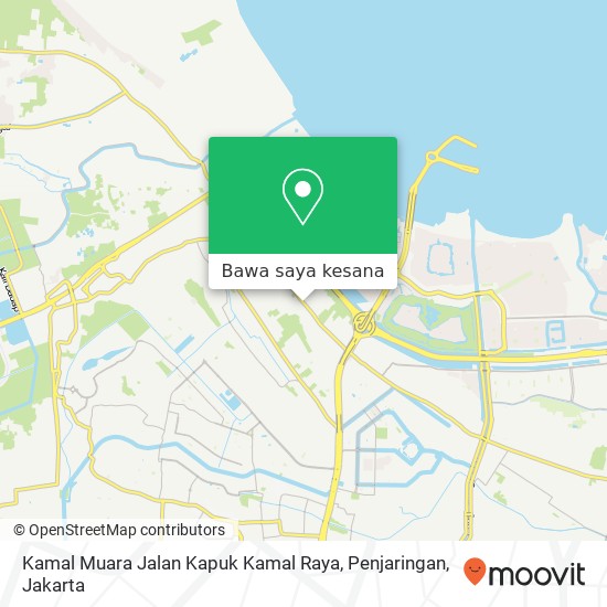 Peta Kamal Muara Jalan Kapuk Kamal Raya, Penjaringan