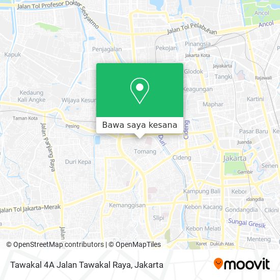 Peta Tawakal 4A Jalan Tawakal Raya