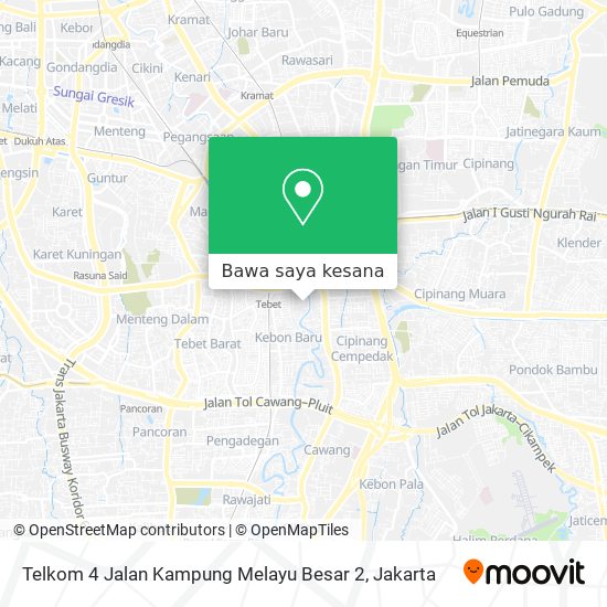 Peta Telkom 4 Jalan Kampung Melayu Besar 2