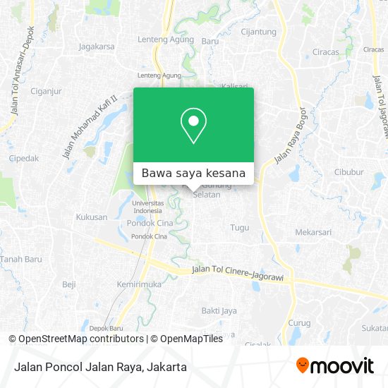 Peta Jalan Poncol Jalan Raya