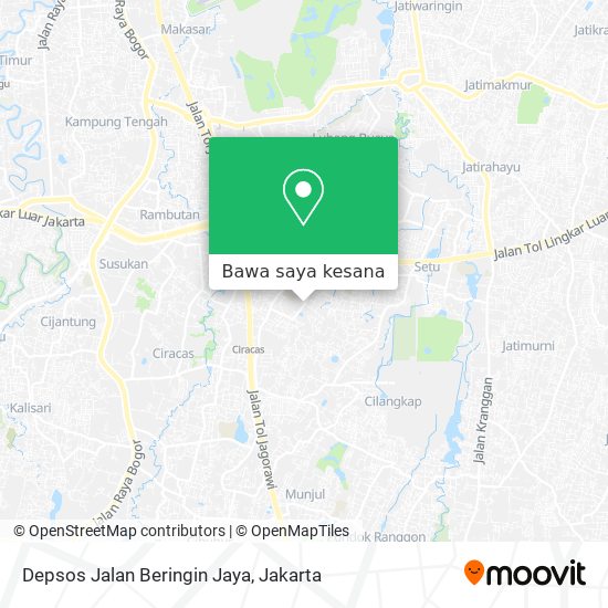 Peta Depsos Jalan Beringin Jaya