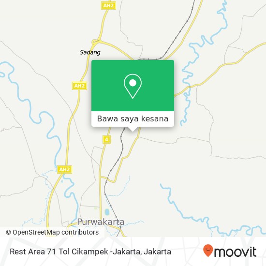 Peta Rest Area 71 Tol Cikampek -Jakarta, null