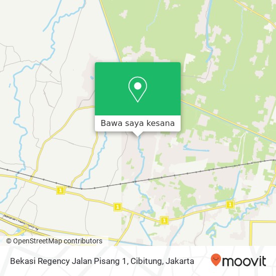 Peta Bekasi Regency Jalan Pisang 1, Cibitung