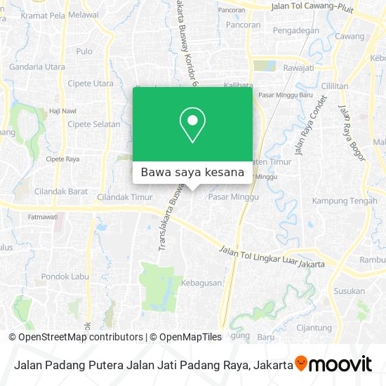 Peta Jalan Padang Putera Jalan Jati Padang Raya