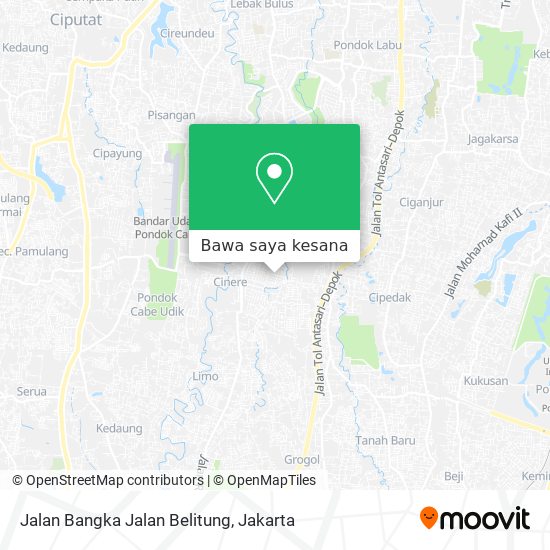 Peta Jalan Bangka Jalan Belitung