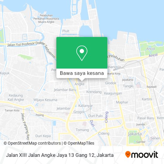 Peta Jalan XIII Jalan Angke Jaya 13 Gang 12