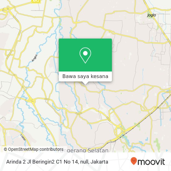 Peta Arinda 2 Jl Beringin2 C1 No 14, null