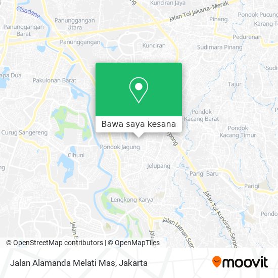 Peta Jalan Alamanda Melati Mas