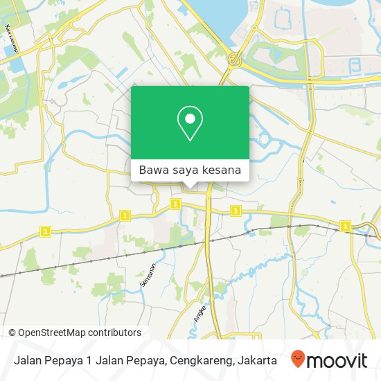 Peta Jalan Pepaya 1 Jalan Pepaya, Cengkareng