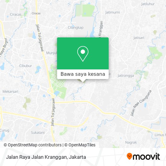 Peta Jalan Raya Jalan Kranggan