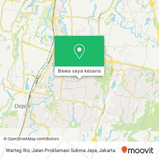 Peta Warteg Iko, Jalan Proklamasi Sukma Jaya