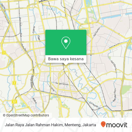 Peta Jalan Raya Jalan Rahman Hakim, Menteng