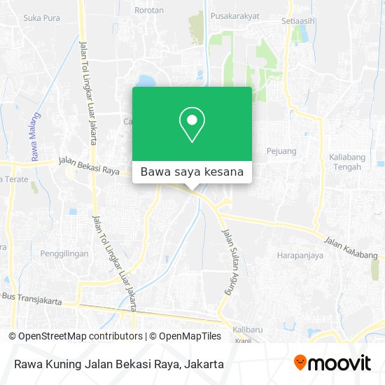 Peta Rawa Kuning Jalan Bekasi Raya