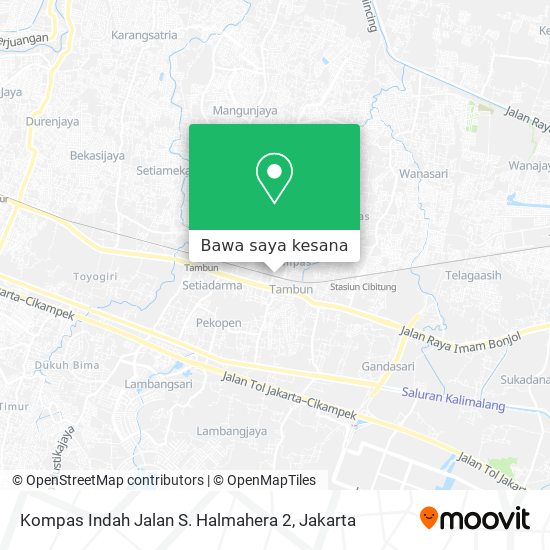 Peta Kompas Indah Jalan S. Halmahera 2