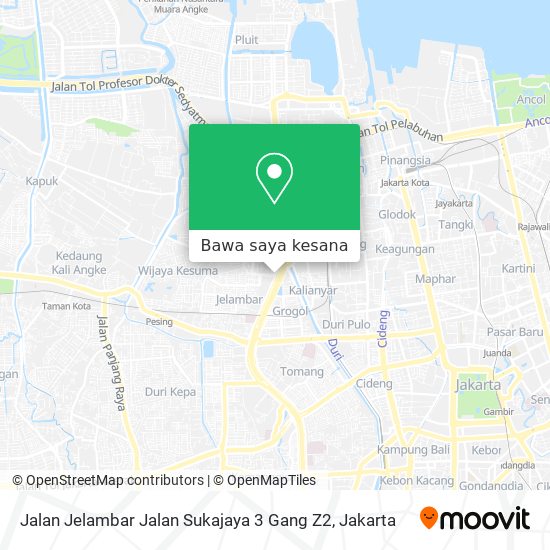 Peta Jalan Jelambar Jalan Sukajaya 3 Gang Z2