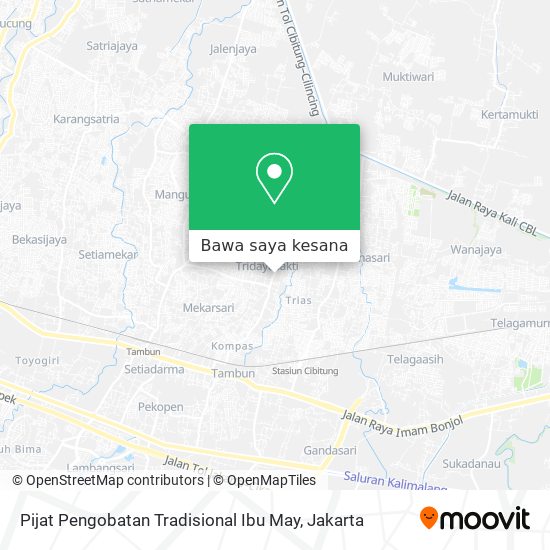 Peta Pijat Pengobatan Tradisional Ibu May