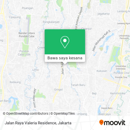 Peta Jalan Raya Valeria Residence