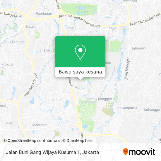 Peta Jalan Buni Gang Wijaya Kusuma 1