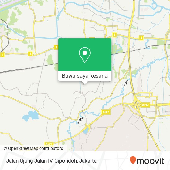 Peta Jalan Ujung Jalan IV, Cipondoh