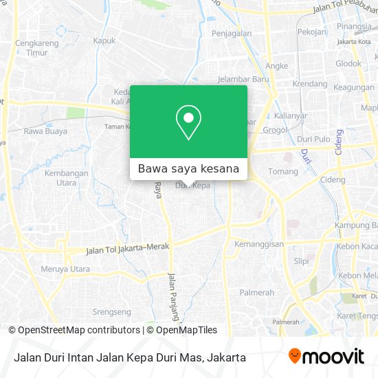 Peta Jalan Duri Intan Jalan Kepa Duri Mas