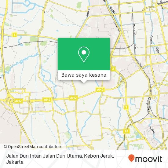 Peta Jalan Duri Intan Jalan Duri Utama, Kebon Jeruk