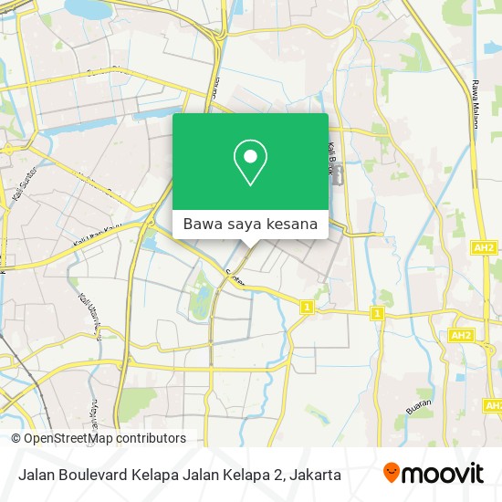 Peta Jalan Boulevard Kelapa Jalan Kelapa 2